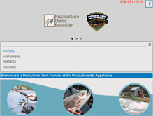 Tablet Screenshot of pisciculturedenisfournier.com